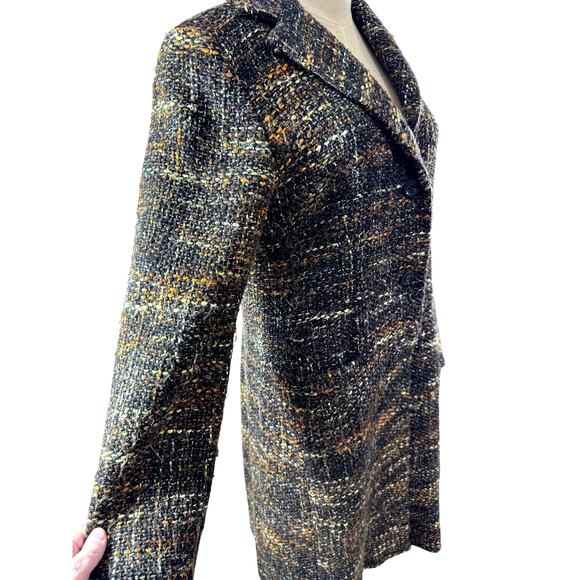 "ENZO ANGIOLINI" Wool Womens Trench Coat, SZ M, Quiet Luxury, Old Money, Rustic - Picture 3 of 14